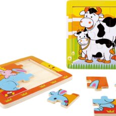 Puzzle en marco "Familia de animales"