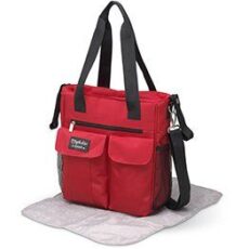 BOLSO MICROFIBRA CARRY+CAMBIADOR ROJO DE PIRULOS
