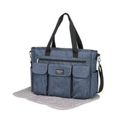 BOLSO GEMELAR+CAMBIADOR DENIM AZUL DE PIRULOS
