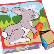 Puzle de cubos "Mascotas"