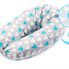 Cojin Lactancia Corazones 180cm XL LittleCocoBaby