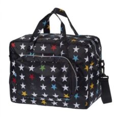 BOLSA MATERNIDAD ESTRELLAS NEGRO