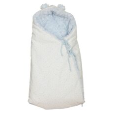 Saco de cuco o capazo azul para bebé