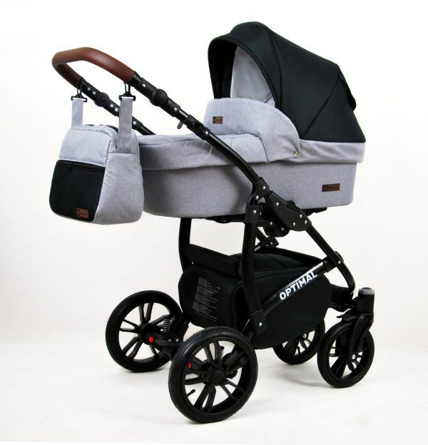 Cochecito Bebé Optimal Gris LittleCocoBaby