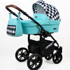 Cochecito de Bebe Optimal Verde/Rombos LittleCocoBaby