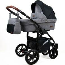 Cochecito de Bebe Optimal Gris Oscuro/Negro LittleCocoBaby