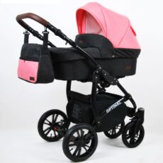 Cochecito de Bebe Optimal Negro/Rosa LittleCocoBaby