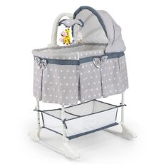 Cuna Moises Dulce Melodia Gris Milly Mally