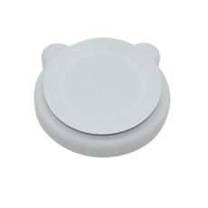 Plato Silicona con ventosa Gris BOJUNGLE