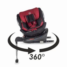 Silla de coche Isofix 0-36 kg giratoria Vigo Rojo