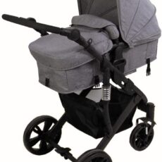Coche de paseo para bebe transformable gris