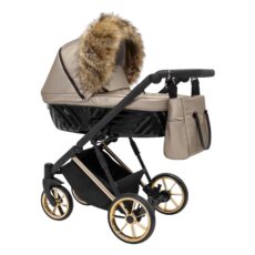 Cochecito Bebé IVENTO Marron Ecopiel Luxe LittleCocoBaby