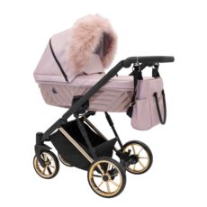 Cochecito Bebé 3 en 1 IVENTO Rosa Ecopiel Luxe LittleCocoBaby