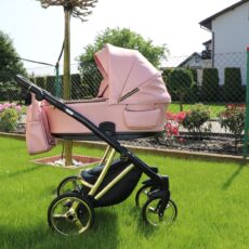 Cochecito Bebe 3 en 1 Cavax Rosa Ecopiel