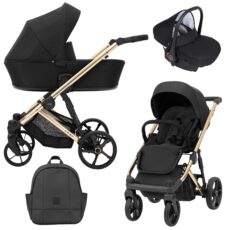 Cochecito de Bebé 3 piezas Arizo Premium AZ01 Black