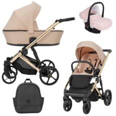Cochecito de Bebé 3 piezas Arizo Premium AZ04 Rosa