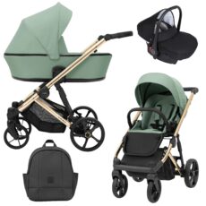 Cochecito de Bebé 3 piezas Arizo Premium AZ05 Verde