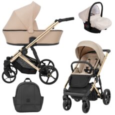 Cochecito de Bebé 3 piezas Arizo Premium AZ06 Crema