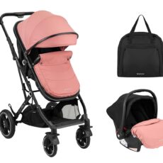 Carrito de bebé 3en1 asiento transf. Alba Rosa