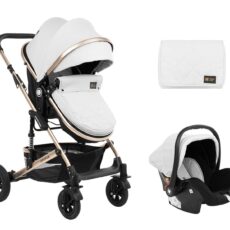 Carrito de bebé 3en1 asiento transf. Amaia Gris Claro