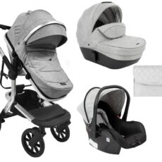 Carrito de bebé 3en1 con capazo rígido Irene Gris 2023