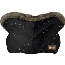 Guantes de invierno Luxury Fur Confetti Negro