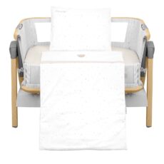 Juego de cama para minicuna 5 piezas Dream Big Beige
