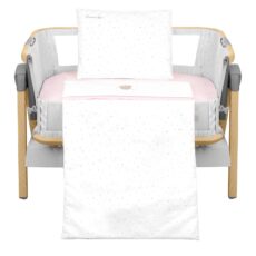 Juego de cama para minicuna 5 piezas Dream Big Rosa