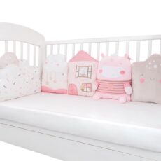 Juego de almohadas de peluche para cuna Hippo Dreams