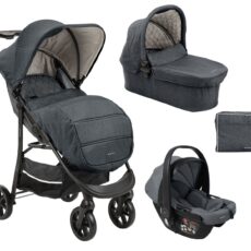 Carrito de bebé 3en1 Selina Gris Oscuro 2024