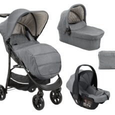 Carrito de bebé 3en1 Selina Gris Claro 2024