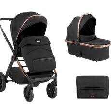 Carrito de bebé 2en1 con capazo Tiffany Negro