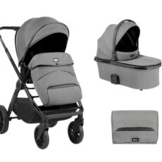 Carrito de bebé 2en1 con capazo Tiffany Gris Claro