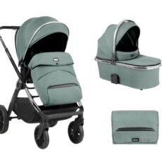 Carrito de bebé 2en1 con capazo Tiffany Menta