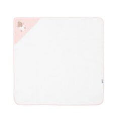 Toalla con capucha 90/90 cm Dreamy Flight Rosa