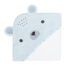 Toalla con capucha 90/90 cm Bear with me Azul