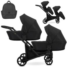 Cochecito Gemelar Brav Duo 2en1 Negro