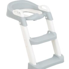 Asiento de inodoro con escalera Lea Gris