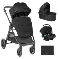 Carrito de bebé 3en1 con capazo Ava Negro