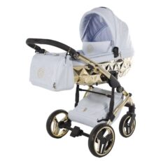 Cochecito para bebé JUNAMA Enzo 07 Gold-Blue