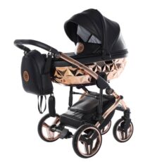 Cochecito para bebé JUNAMA Hand Craft 06 Negro & Cobre