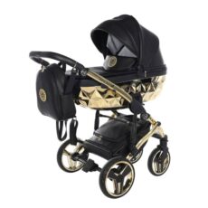 Cochecito para bebé JUNAMA Hand Craft 05 Negro & Oro
