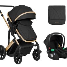 Carrito de bebé 3en1 asiento transf. Darling Negro 2024