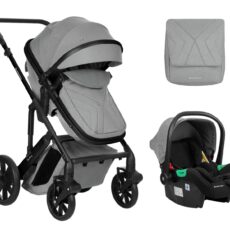 Carrito de bebé 3en1 asiento transf. Darling Gris Claro 2024