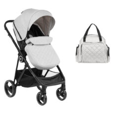 Carrito de bebé 2en1 asiento transf. Gianni Gris 2023