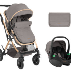 Carrito de bebé 3en1 asiento transf. Kaia Gris Claro 2024