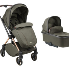 Carrito de bebé 2en1 con capazo Lanah Verde Militar
