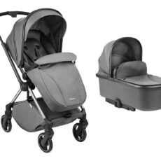 Carrito de bebé 2en1 con capazo Lanah Gris