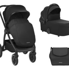 Carrito de bebé 2en1 con capazo Naya Negro