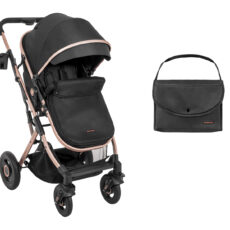 Carrito de bebé 2en1 asiento transf. Scarlett Negro
